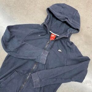Nike Full Zip Hoodie Black Small Men's Sportswear Jacket Size S